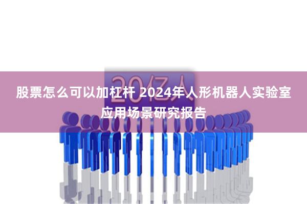 股票怎么可以加杠杆 2024年人形机器人实验室应用场景研究报告