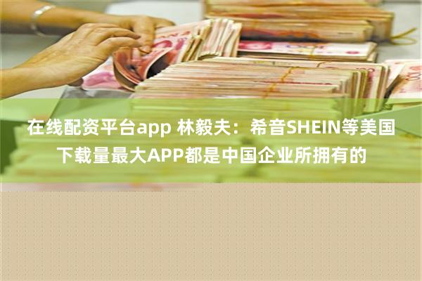 在线配资平台app 林毅夫：希音SHEIN等美国下载量最大APP都是中国企业所拥有的