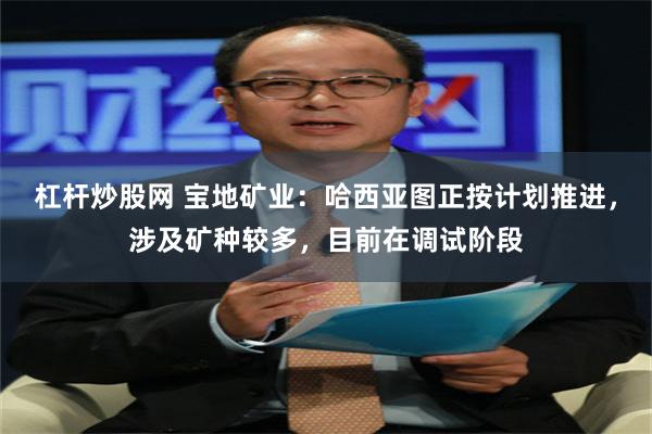 杠杆炒股网 宝地矿业：哈西亚图正按计划推进，涉及矿种较多，目前在调试阶段